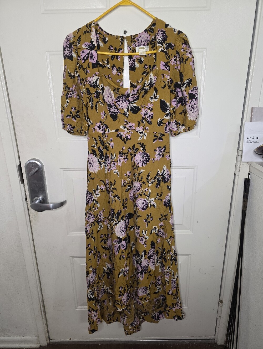 Anthropologie Maeve Floral Maxi Flowy Hi Lo Dress Size‎ 6